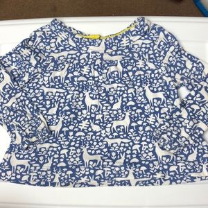 Boden Long Sleeve Cotton Blouse